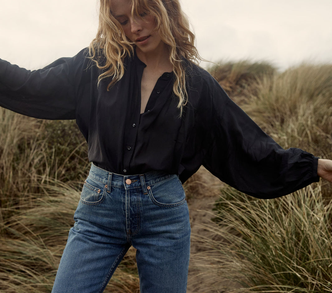 The Jane Blouse in Black
