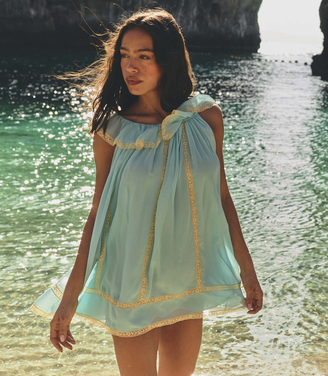 Suzette Dress in Pale Wisteria