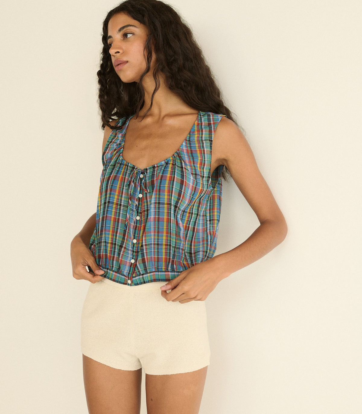 Theo Top – Alderbrook Plaid