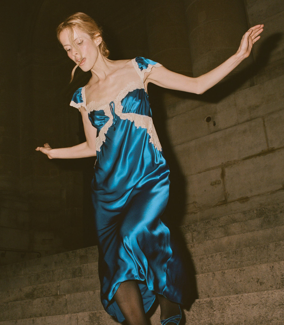 Valline Dress in Sapphire, view 2