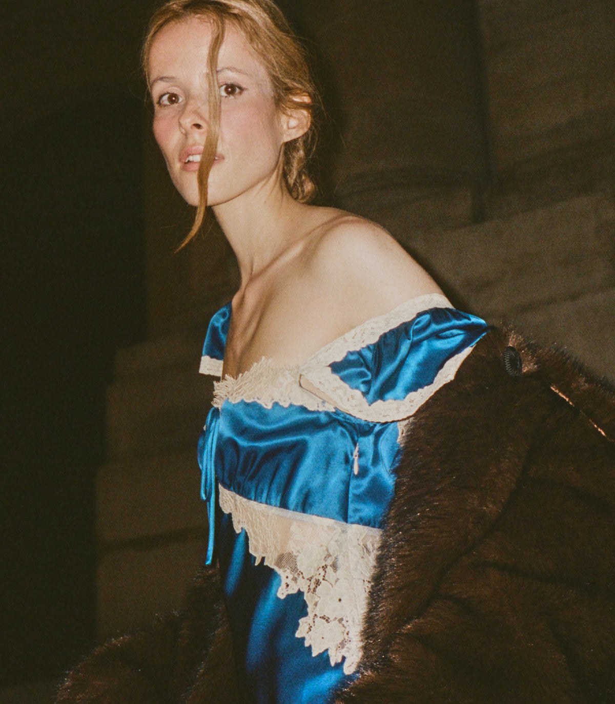 Valline Dress in Sapphire, view 4