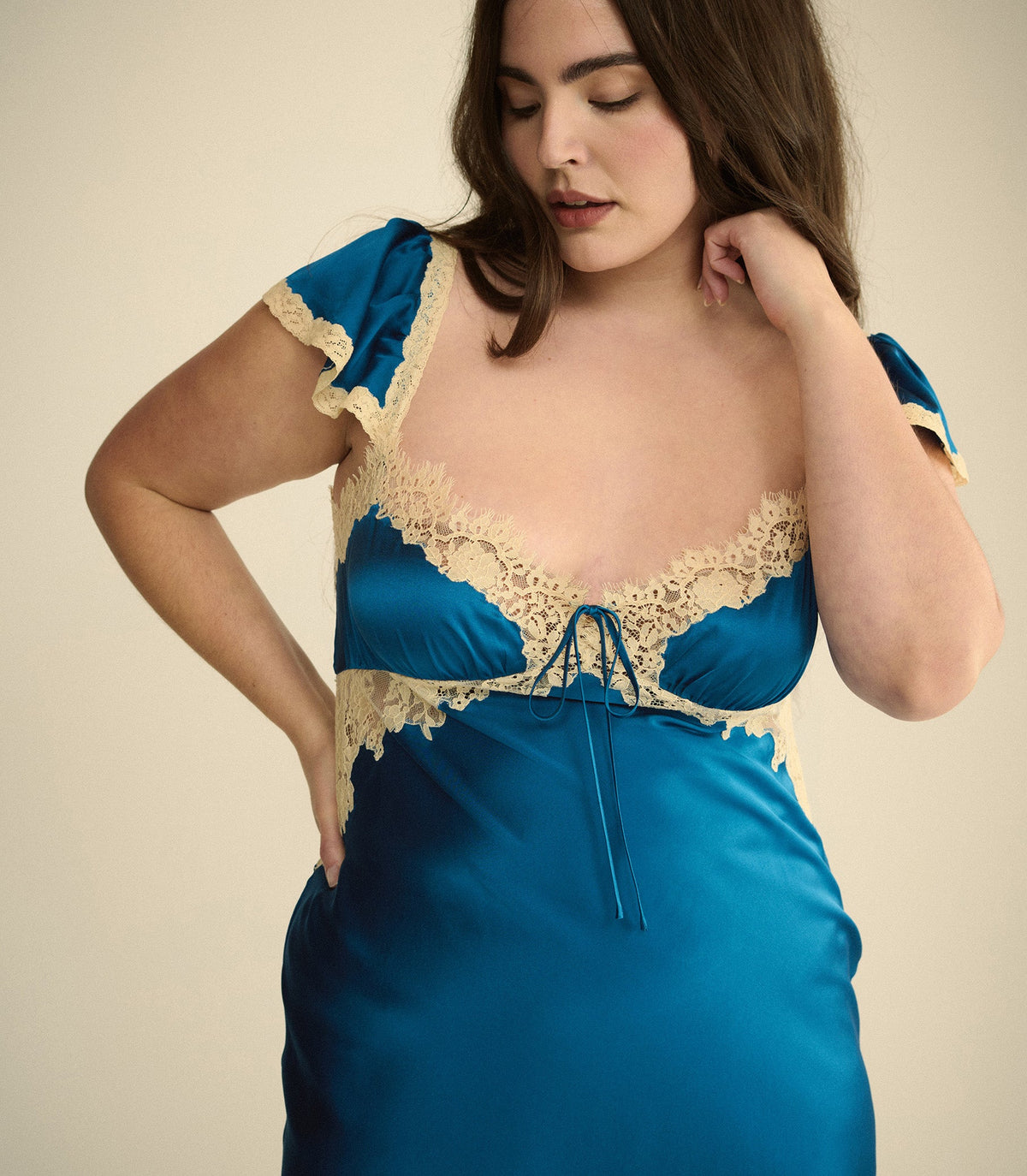 Valline Dress in Sapphire, view 7