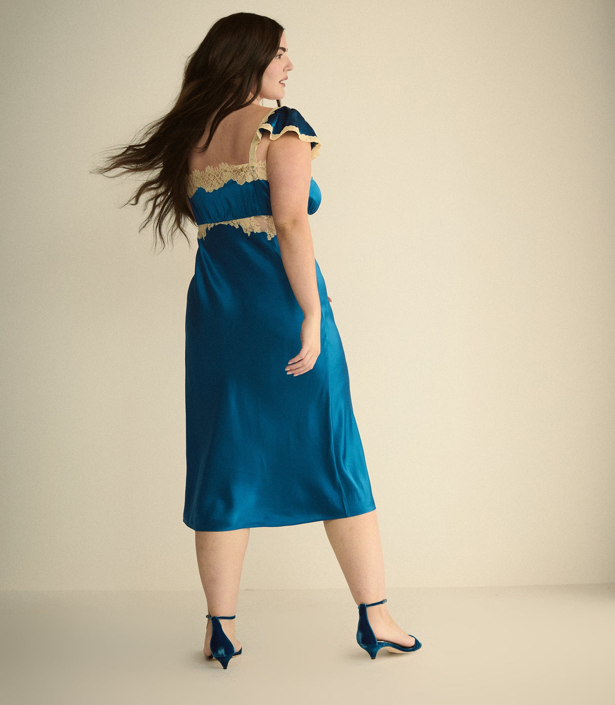 Valline Dress in Sapphire, view 8