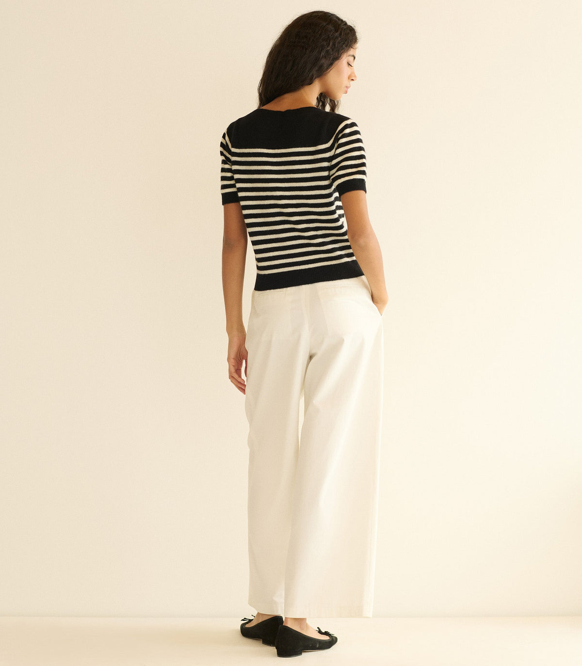 Vidette Sweater in Marceau Stripe, view 4