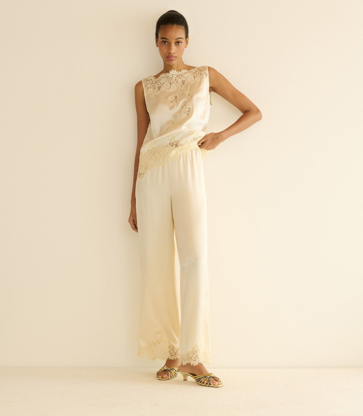 Viviane Top in Sea Salt, view 2