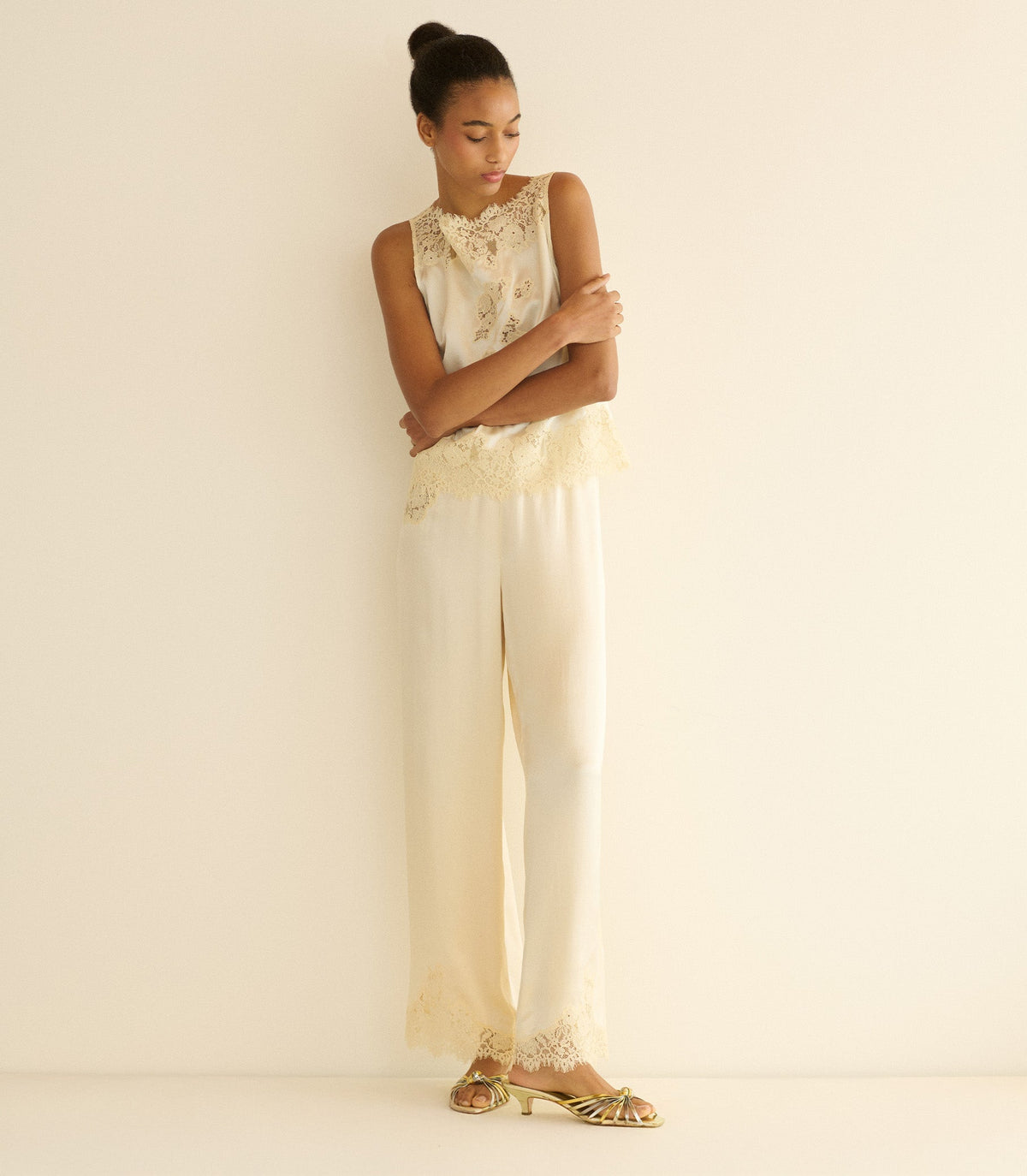 Viviane Top in Sea Salt, view 4