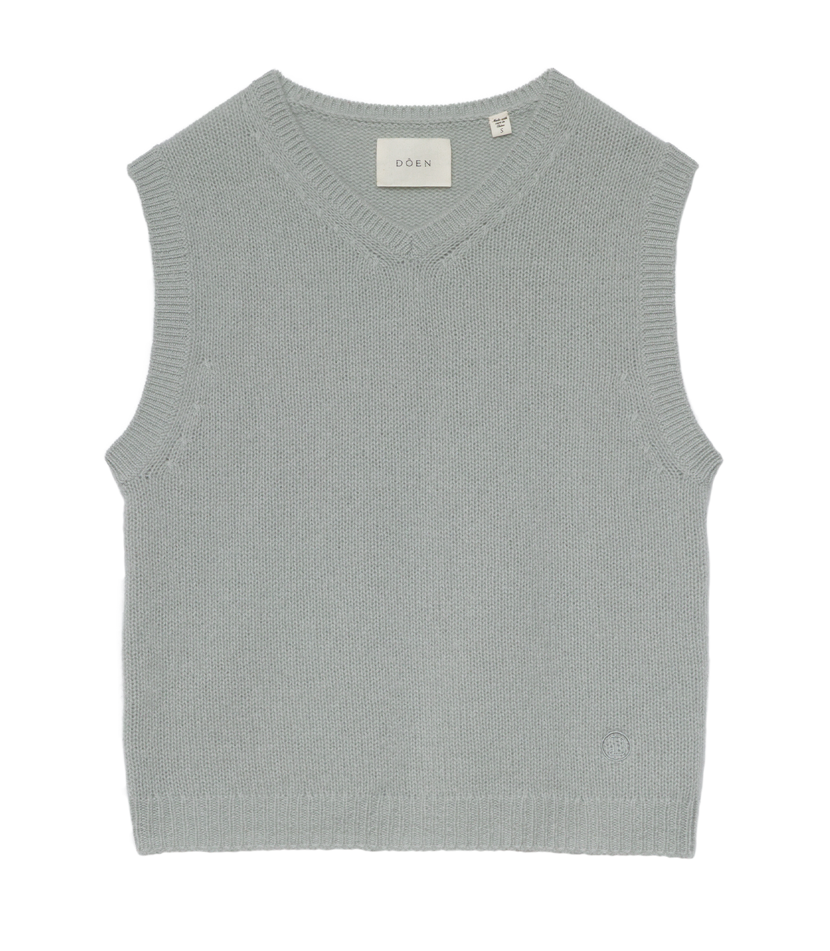Winston Cashmere Vest in Eucalyptus, view 5