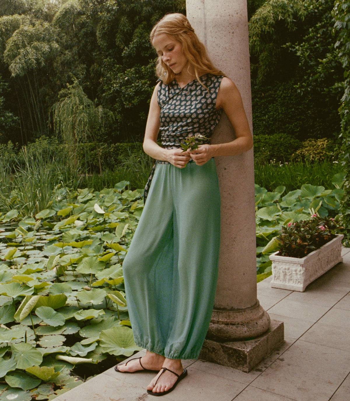 Yaria Pant in Malachite, view 3