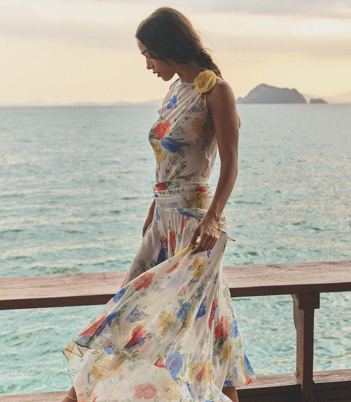 Zephirine Dress in Anemone Grove