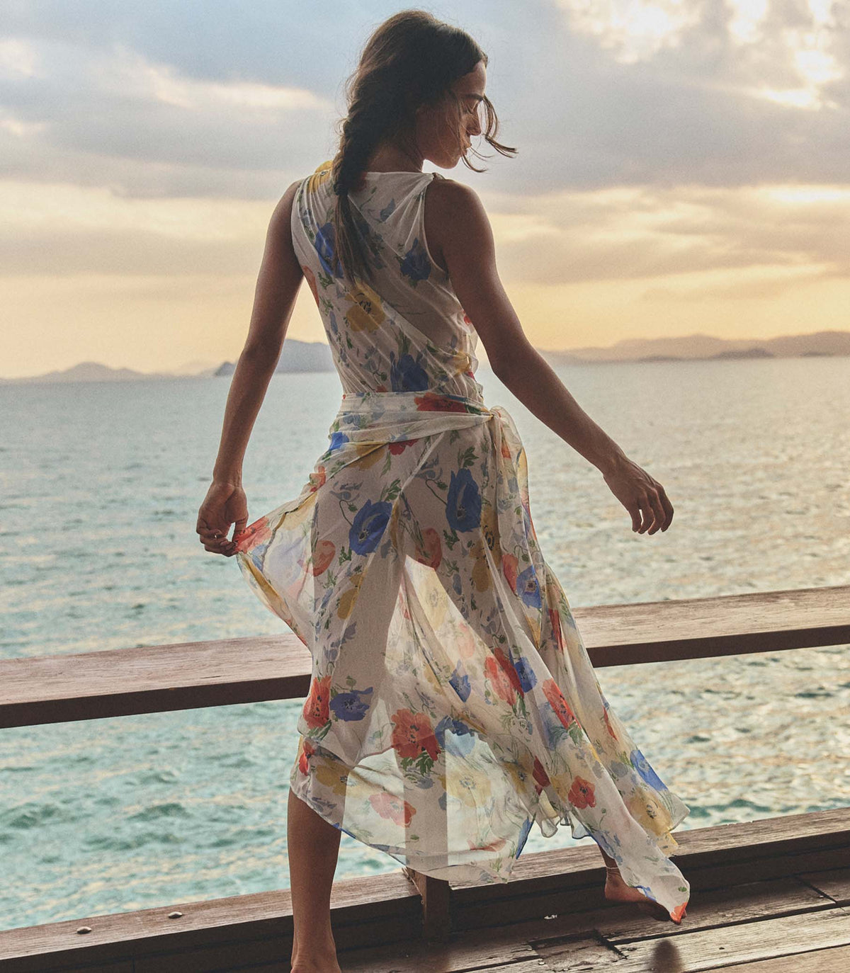 Zephirine Dress in Anemone Grove, view 5