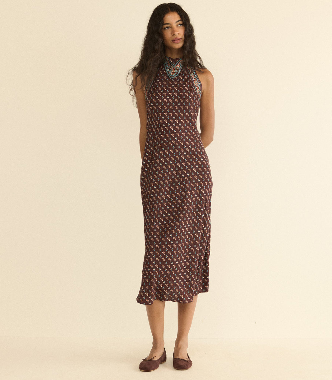 Zilda Dress in Deauville Paisley