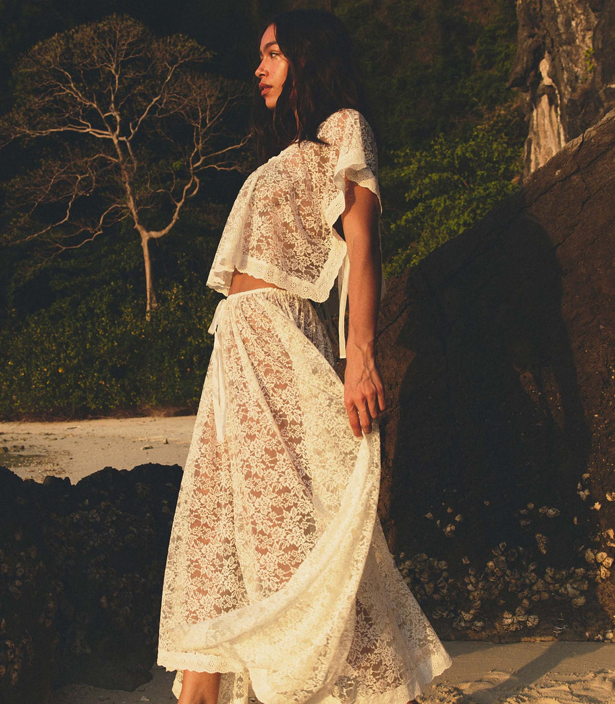 Zinnia Skirt in Salt, view 2
